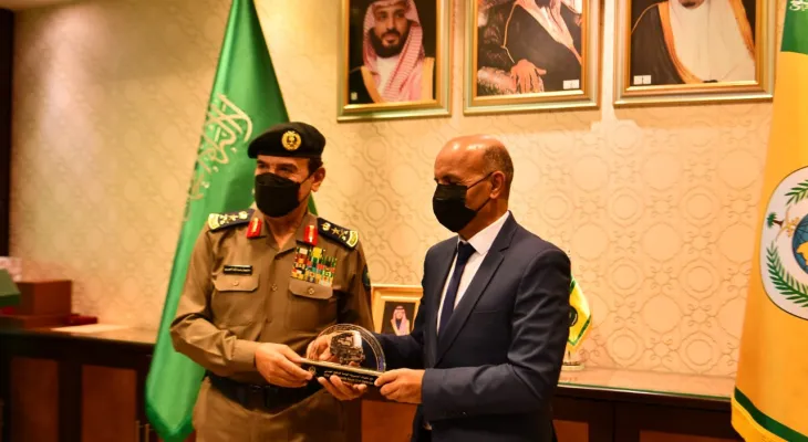 زيارة وفد من الديوان الوطني للحماية المدنية يترأسه السيد المدير العام للديوان زيارة عمل إلى المملكة العربية السعودية