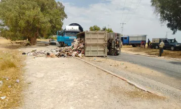 حادث مرور بالطريق الجهوية 134 مستوى المدرسة الابتدائية الخنافة الفحص 08-06-2026